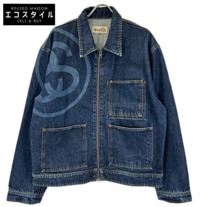 stussy ステューシー インディゴ SS-LINK ZIP WORK JACKET/SSリンク ジップワークデニムジャケット ジャケット