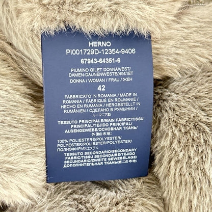 HERNO ヘルノ PI001729D グレー エコファーダウンベスト コート