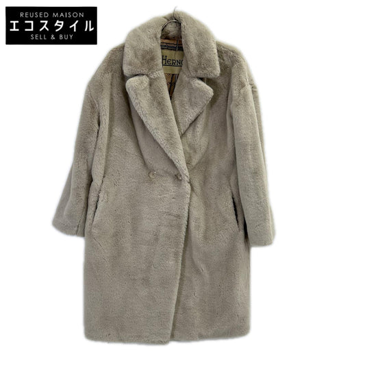 HERNO ヘルノ CA000440 グレー エコファーコート コート