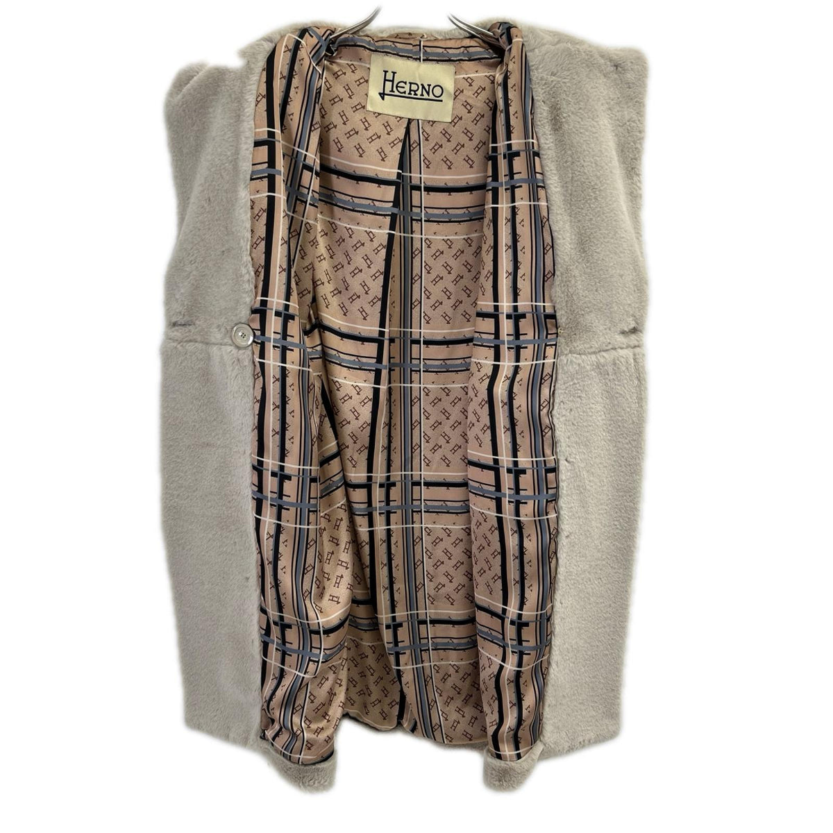 HERNO ヘルノ CA000440 グレー エコファーコート コート