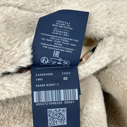 HERNO ヘルノ CA000440 グレー エコファーコート コート
