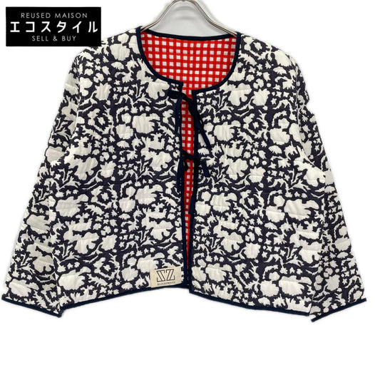 SZ Blockprints エスゼット ブロックプリント ネイビー×レッド NILA&GINGHAM リバーシブルキルティングジャケット ジャケット