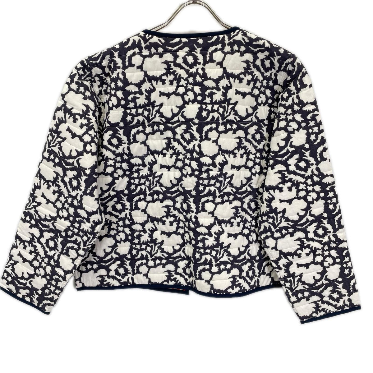 SZ Blockprints エスゼット ブロックプリント ネイビー×レッド NILA&GINGHAM リバーシブルキルティングジャケット ジャケット