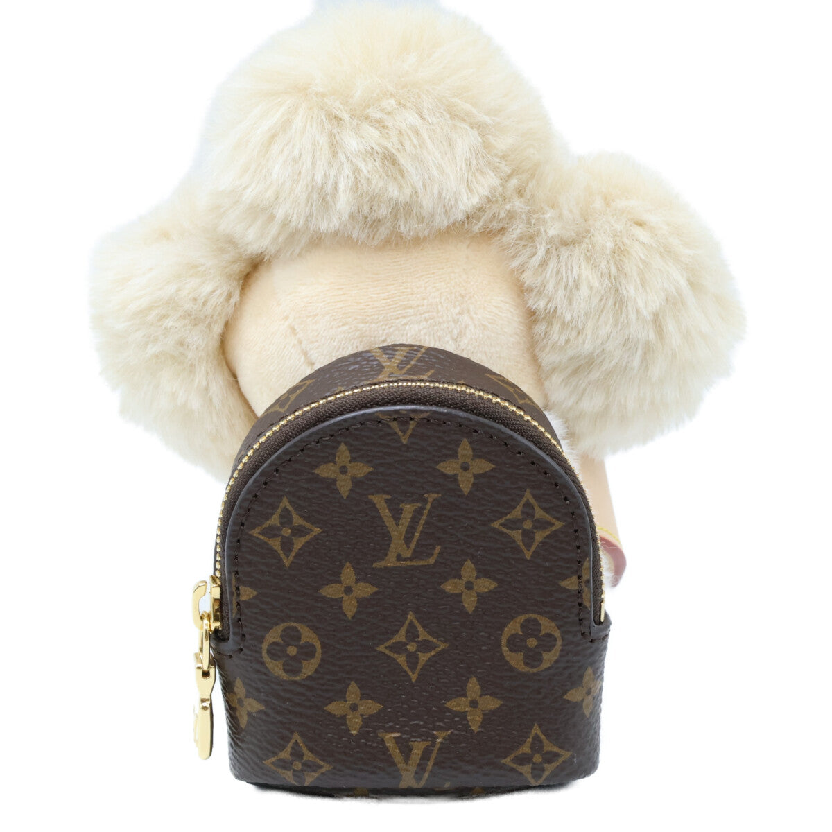 LOUIS VUITTON ルイヴィトン 新品同様 26年製 M03468 ヴィヴィエンヌ ハグ フェイクファー x レザー モノグラム バックパック バッグチャーム チャーム