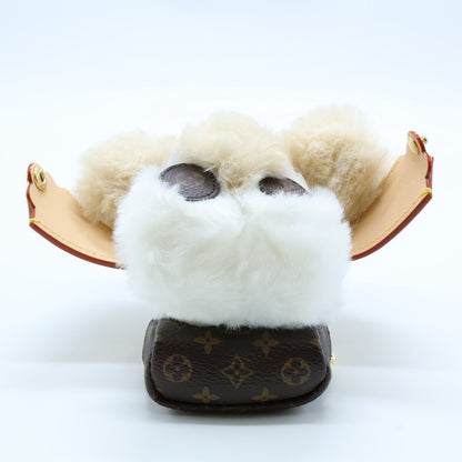 LOUIS VUITTON ルイヴィトン 新品同様 26年製 M03468 ヴィヴィエンヌ ハグ フェイクファー x レザー モノグラム バックパック バッグチャーム チャーム