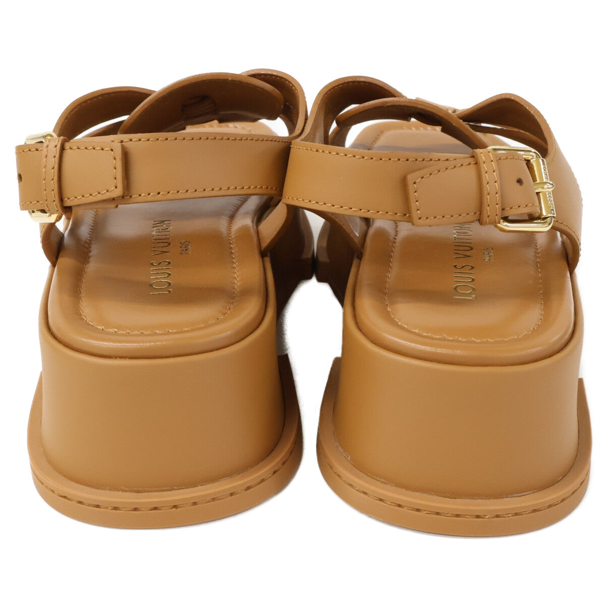 LOUIS VUITTON ルイヴィトン 【新品同様】1ACYKM マヤ・ライン LVサークル プラットフォーム サンダル シューズ