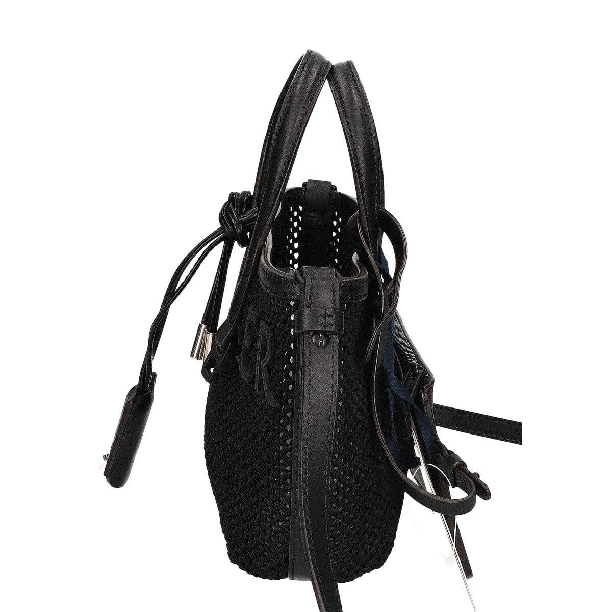 MONCLER モンクレール 新品同様 26SS VERY TOTE MICRO メッシュ x カーフレザー ロゴパッチ 2WAYショルダーバッグ トートバッグ