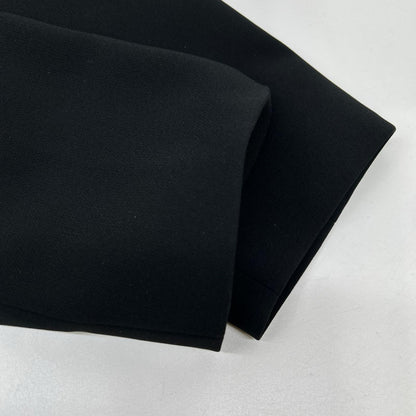 Theory セオリー 01-3304102 Admiral Crepe ブラック ダブルブレスト クロップドジャケット ジャケット