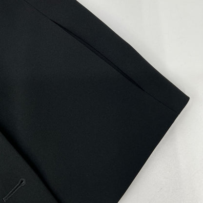 Theory セオリー 01-3304102 Admiral Crepe ブラック ダブルブレスト クロップドジャケット ジャケット