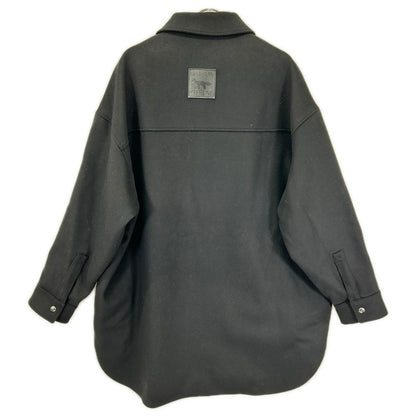 MAISON KITSUNE メゾンキツネ JM02158WM0020 ブラック ウールカシミヤ混 FULLY LINED TWO POCKET OVERSHIRT/シャツコート コート