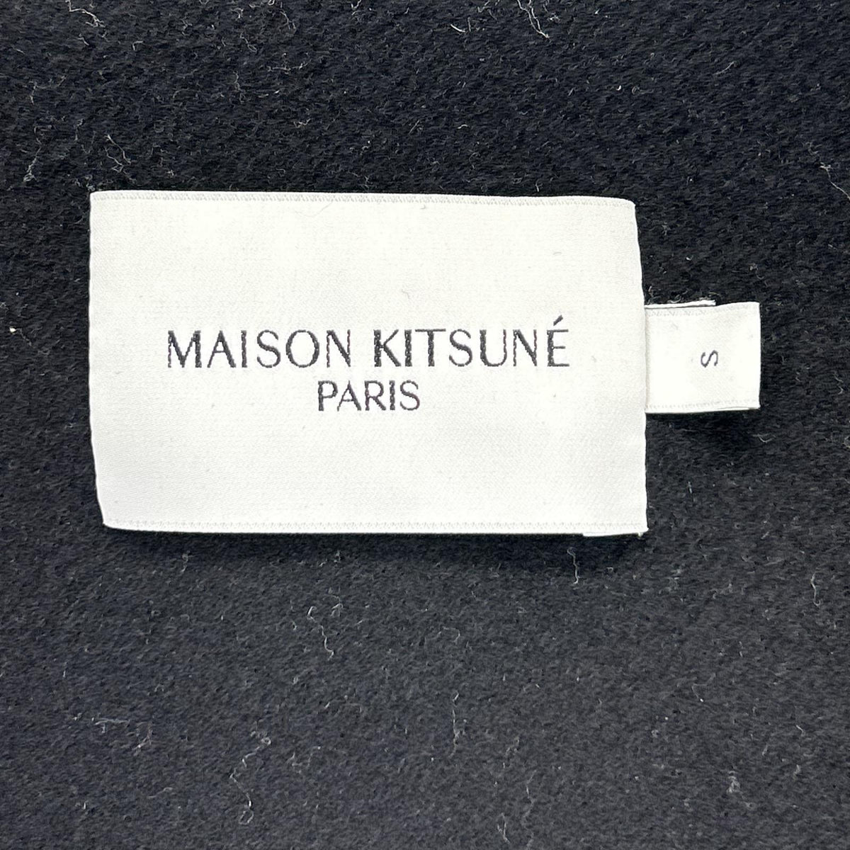 MAISON KITSUNE メゾンキツネ JM02158WM0020 ブラック ウールカシミヤ混 FULLY LINED TWO POCKET OVERSHIRT/シャツコート コート