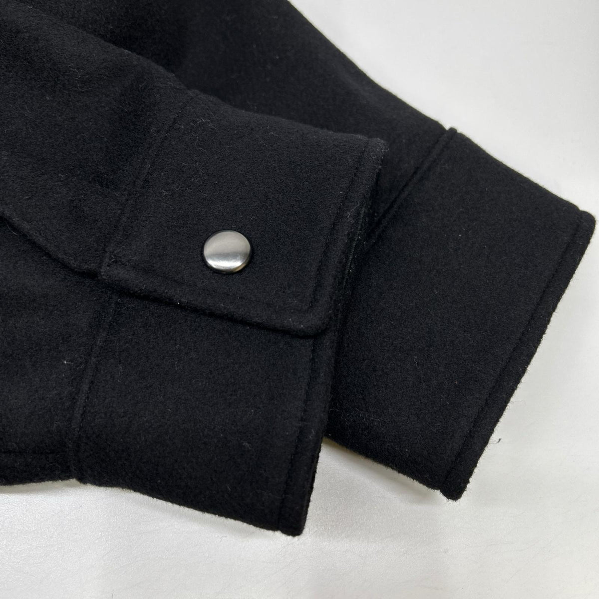 MAISON KITSUNE メゾンキツネ JM02158WM0020 ブラック ウールカシミヤ混 FULLY LINED TWO POCKET OVERSHIRT/シャツコート コート