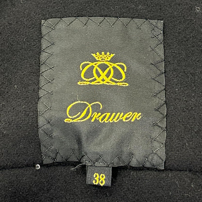 DRAWER ドゥロワー 6525-299-0467 ブラック ウール トグルボタン ダッフルコート コート