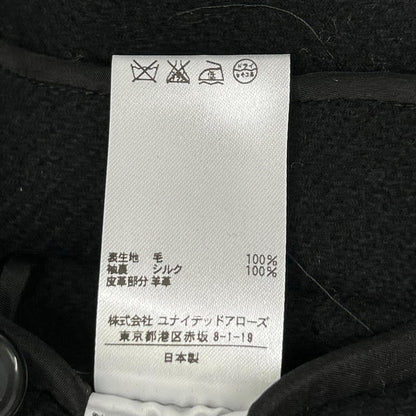 DRAWER ドゥロワー 6525-299-0467 ブラック ウール トグルボタン ダッフルコート コート