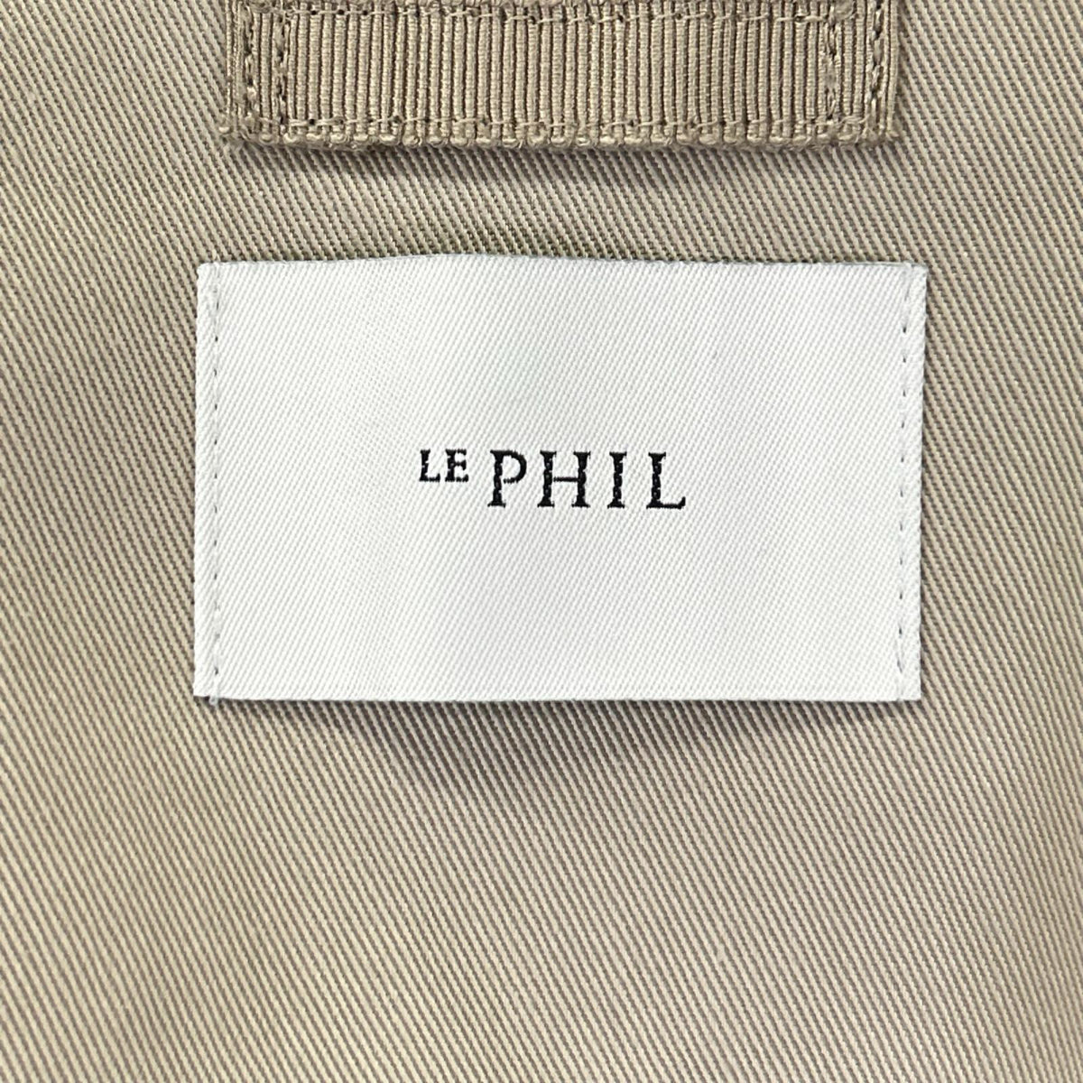 LE PHIL ル フィル 534-2250817 ベージュ Vネック フラップポケット ノーカラー ロングベスト ベスト