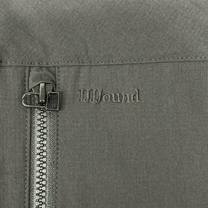 ジョウンド JJJJOUND ブラック リップストップナイロン 刺繍ロゴ ドローコード Trail Jacket/トレイルジャケット ジャケット