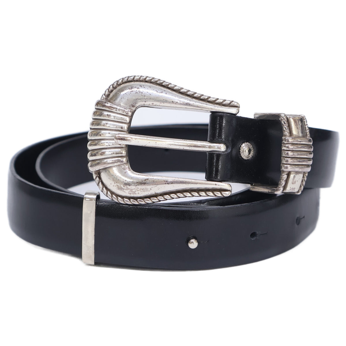 TOGA トーガ TOGA ARCHIVES トーガアーカイブス METAL BELT ウエスタン メタルバックル レザー ベルト
