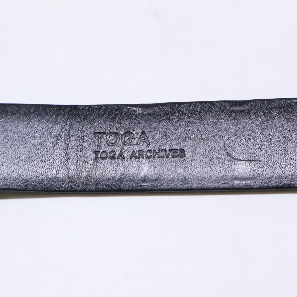 TOGA トーガ TOGA ARCHIVES トーガアーカイブス METAL BELT ウエスタン メタルバックル レザー ベルト