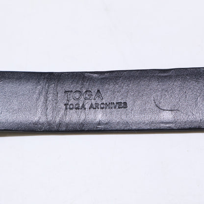 TOGA トーガ TOGA ARCHIVES トーガアーカイブス METAL BELT ウエスタン メタルバックル レザー ベルト