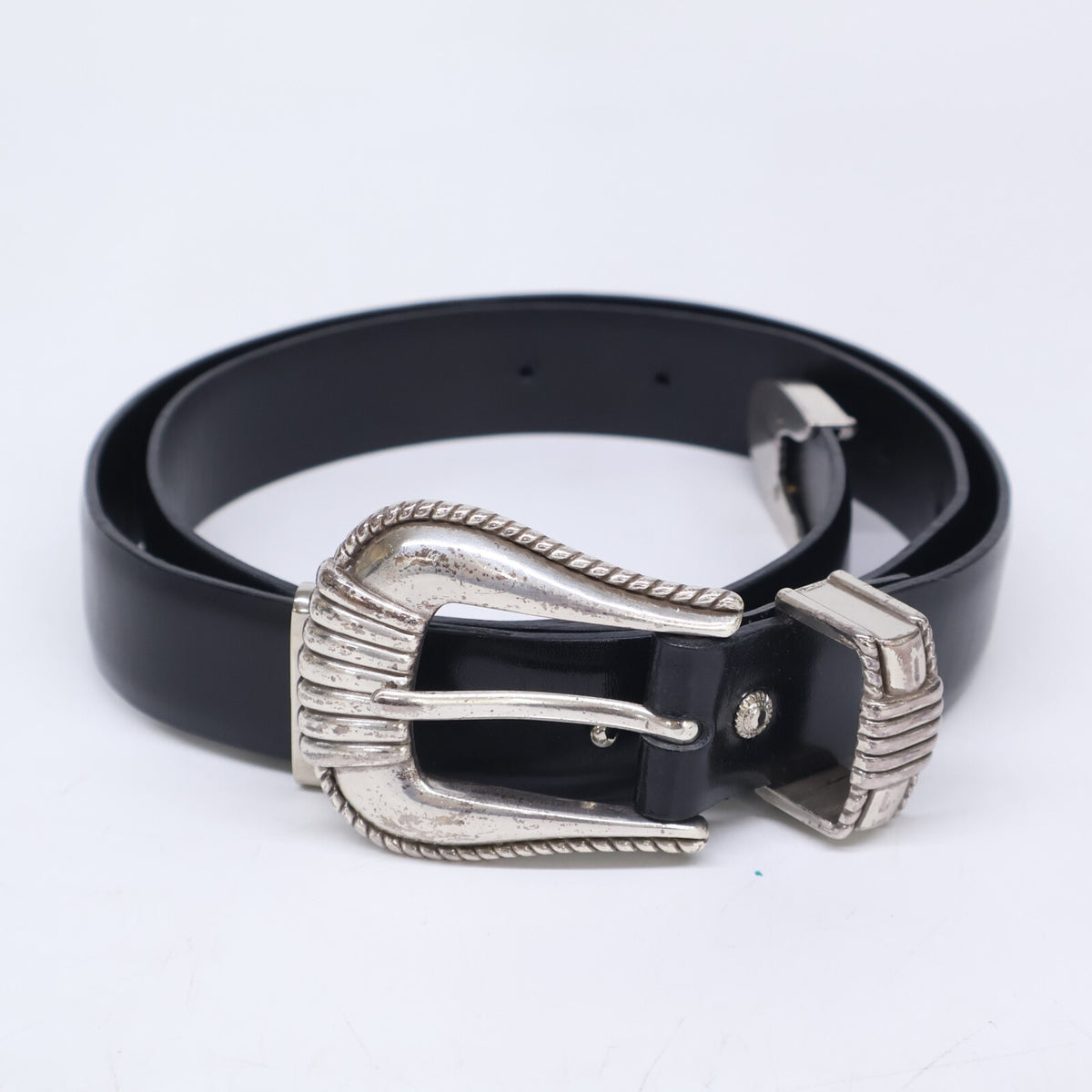 TOGA トーガ TOGA ARCHIVES トーガアーカイブス METAL BELT ウエスタン メタルバックル レザー ベルト