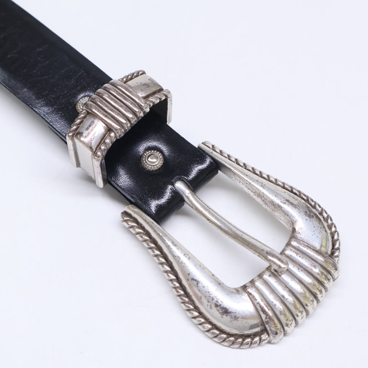 TOGA トーガ TOGA ARCHIVES トーガアーカイブス METAL BELT ウエスタン メタルバックル レザー ベルト