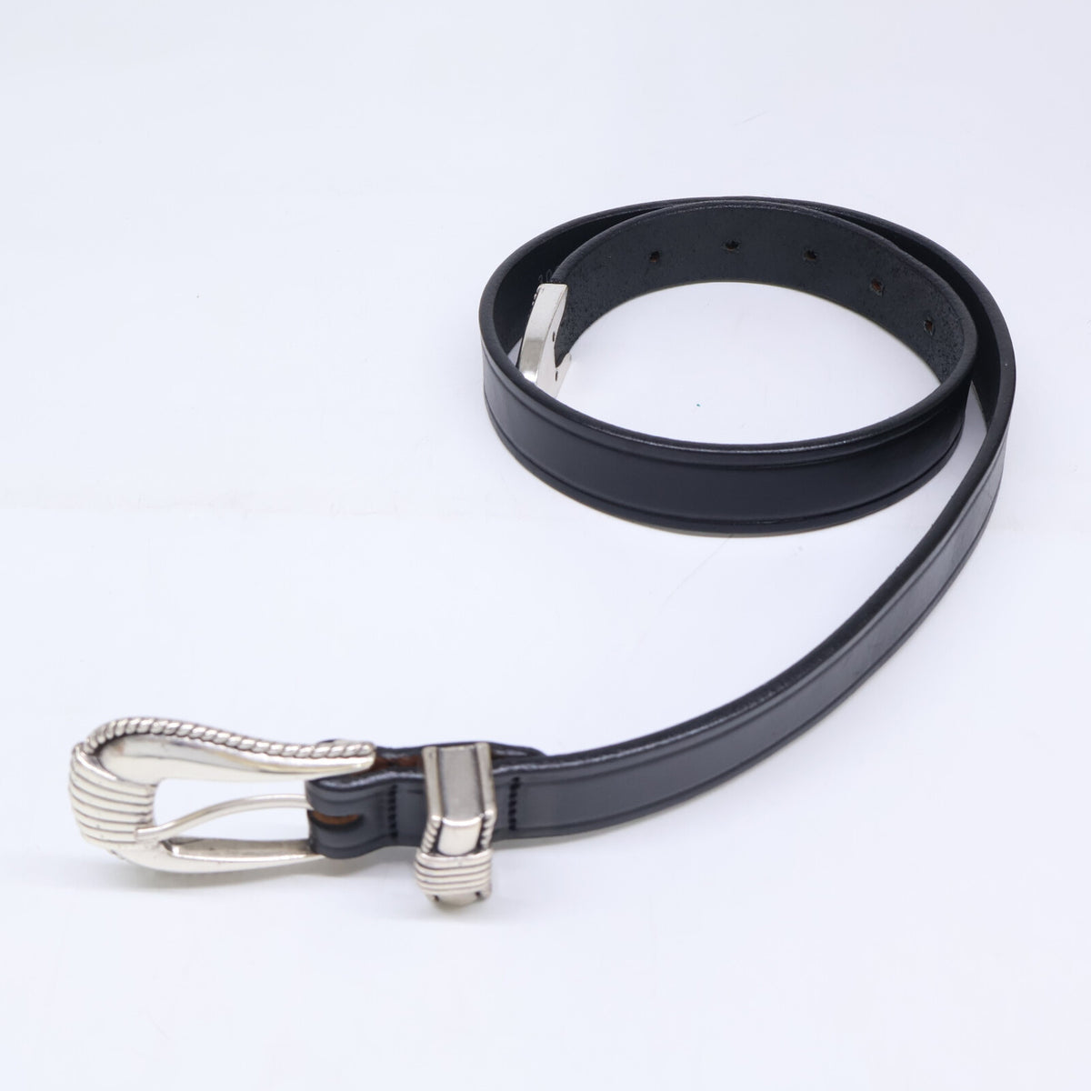 TORY LEATHER トリーレザー 【美品】3091 3-PIECE SILVER BUCKLE BELTS ウエスタン ベルト