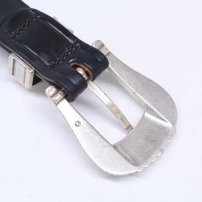 TORY LEATHER トリーレザー 【美品】3091 3-PIECE SILVER BUCKLE BELTS ウエスタン ベルト