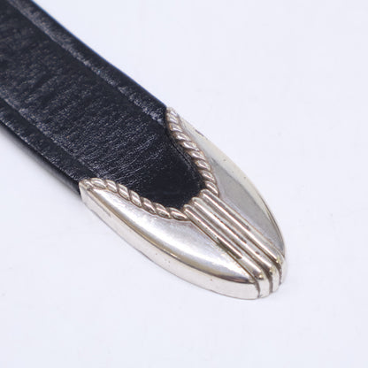 TORY LEATHER トリーレザー 【美品】3091 3-PIECE SILVER BUCKLE BELTS ウエスタン ベルト