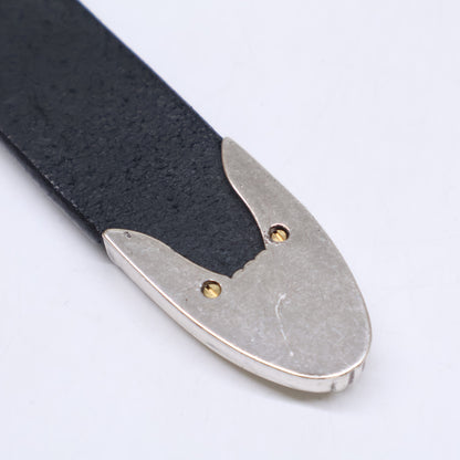 TORY LEATHER トリーレザー 【美品】3091 3-PIECE SILVER BUCKLE BELTS ウエスタン ベルト