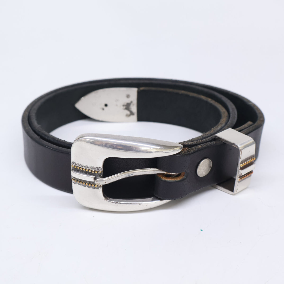 MOONSHINE LEATHER ムーンシャインレザー 【美品】Austin Buckle Belt ウエスタン ベルト