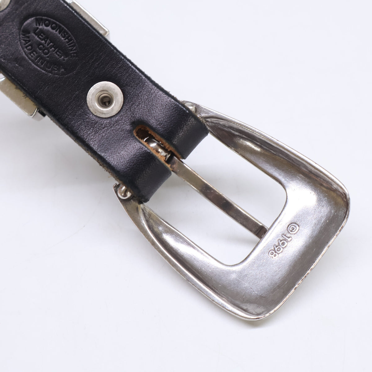 MOONSHINE LEATHER ムーンシャインレザー 【美品】Austin Buckle Belt ウエスタン ベルト