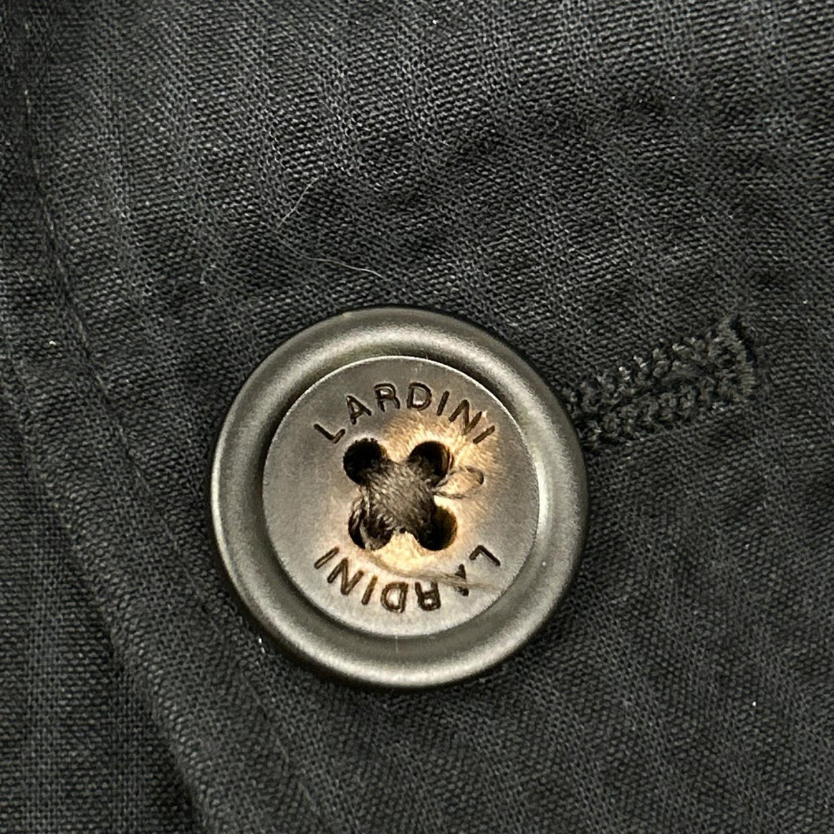 LARDINI ラルディーニ JK.1303 ブラック JVAMAJ コットン ブートニエール テーラードジャケット ジャケット