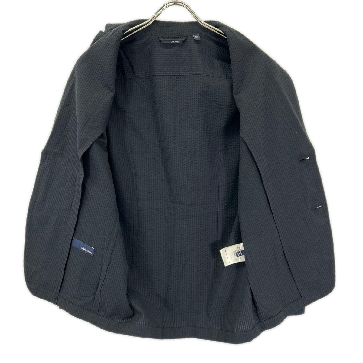 LARDINI ラルディーニ JK.1303 ブラック JVAMAJ コットン ブートニエール テーラードジャケット ジャケット