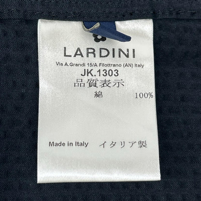 LARDINI ラルディーニ JK.1303 ブラック JVAMAJ コットン ブートニエール テーラードジャケット ジャケット