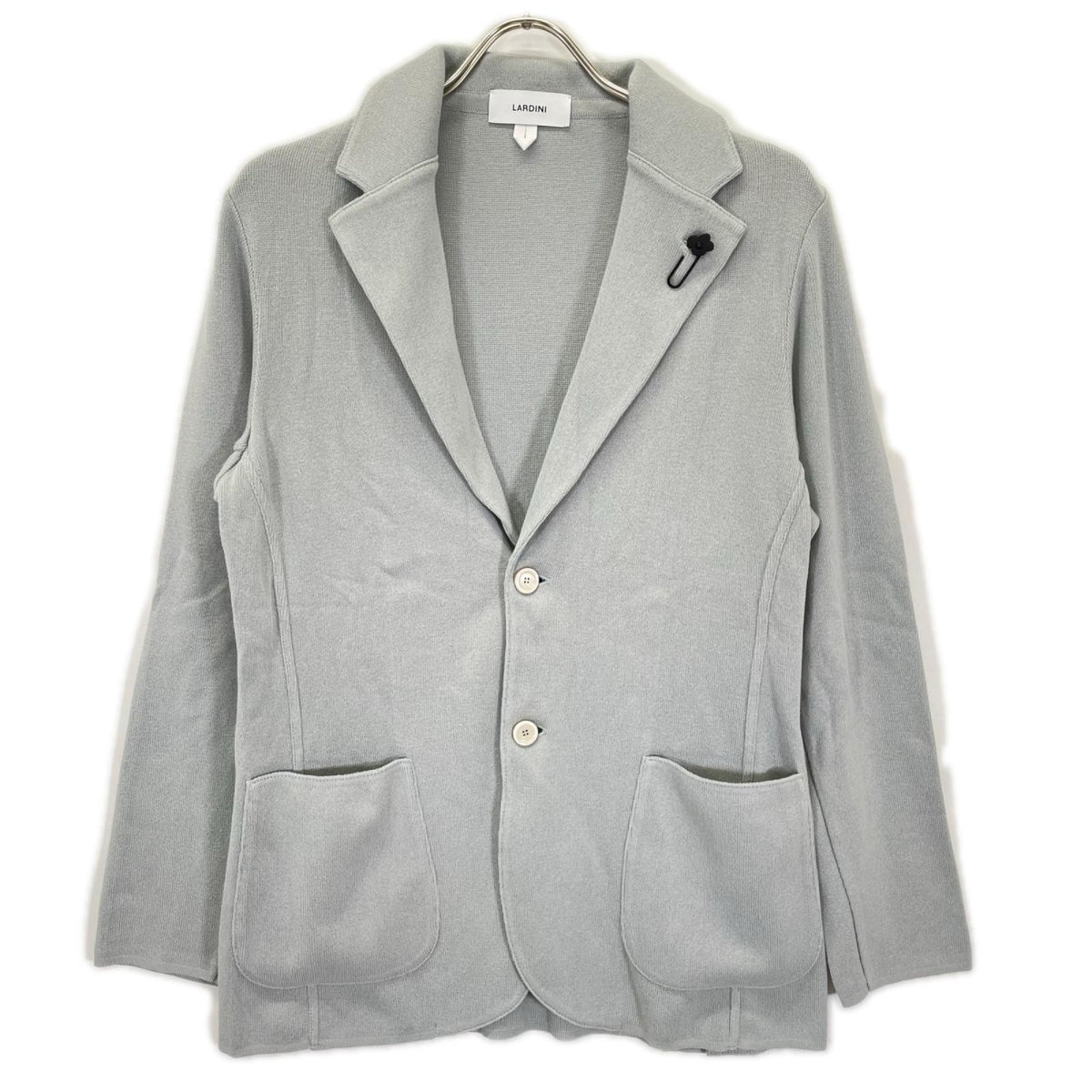 LARDINI ラルディーニ KN.2102 ライトブルー CNCJLJM56 コットン ブートニエール ミラノリブニット 2Bジャケット ジャケット