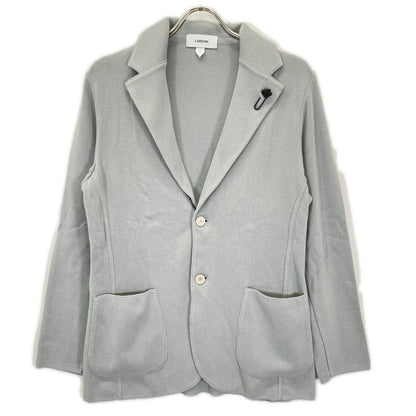 LARDINI ラルディーニ KN.2102 ライトブルー CNCJLJM56 コットン ブートニエール ミラノリブニット 2Bジャケット ジャケット