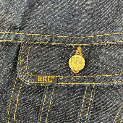 RRL ダブルアールエル USA製 271-J インディゴ コットン RRL COWBOYドーナツボタン 101-J型 リジットデニムトラッカージャケット ジャケット