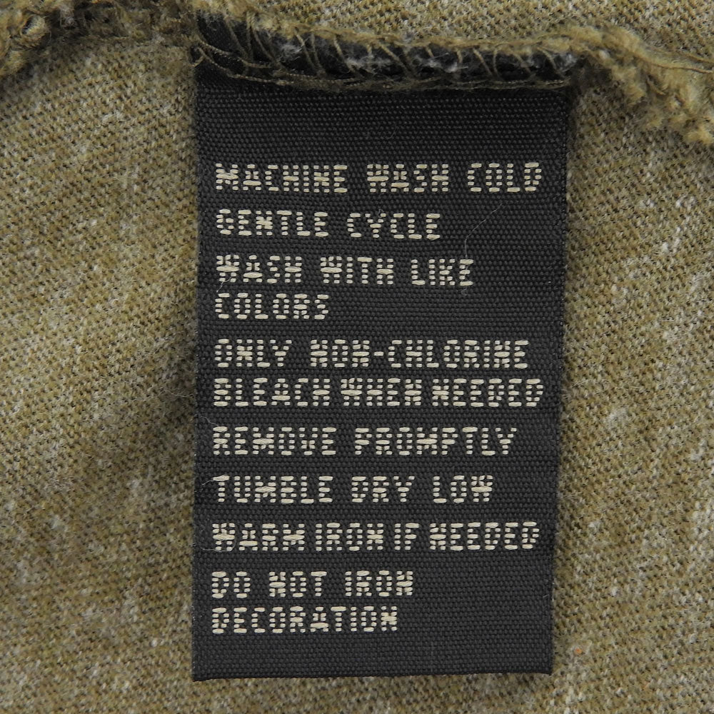 RRL ダブルアールエル 美品 コットン RRL SUPPLY,NY 染み込みプリント 霜降り ショートスリーブカットソー トップス メンズ カーキ XS トップス