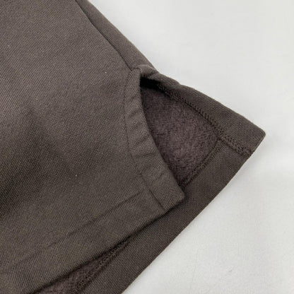 HUMAN MADE ヒューマンメイド ダークグレー×ホワイト コットン混 スプレーロゴ ミリタリークルーネックスウェット トップス
