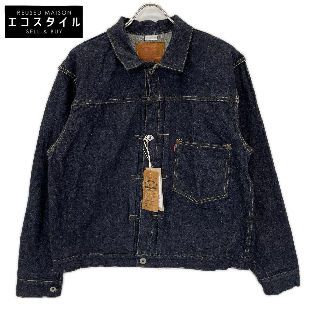 WAREHOUSE ウエアハウス 【DUCK DIGGER】DD-S2001XX インディゴ NEW DENIM WW II MODEL/大戦モデル ONE WASH 14ozデニムジャケット ジャケット