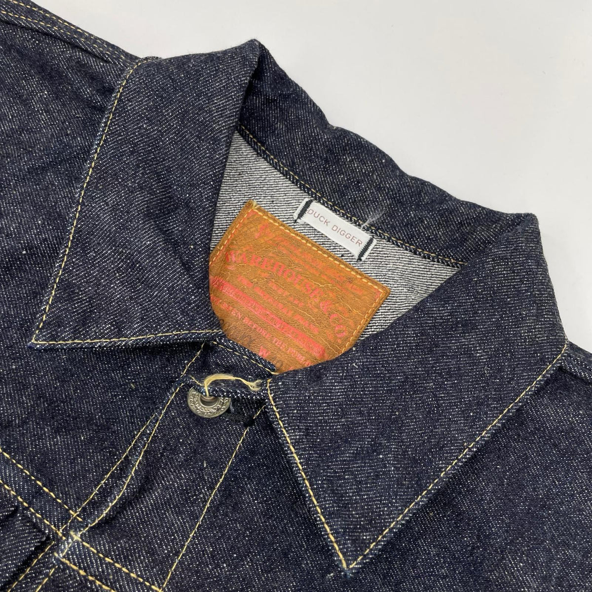WAREHOUSE ウエアハウス 【DUCK DIGGER】DD-S2001XX インディゴ NEW DENIM WW II MODEL/大戦モデル ONE WASH 14ozデニムジャケット ジャケット