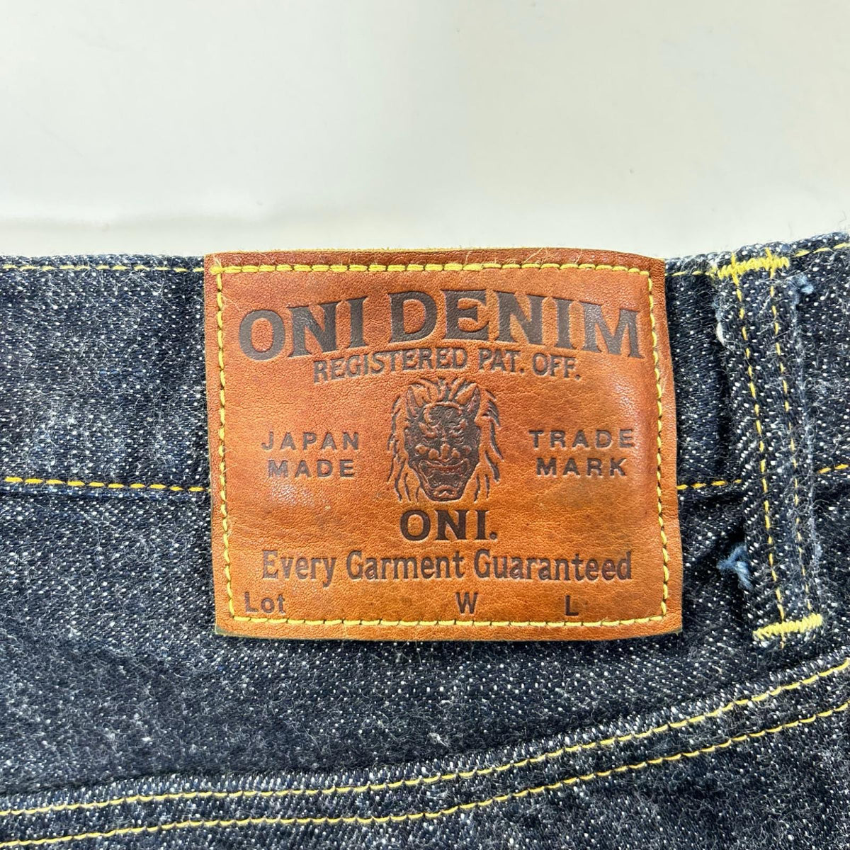 ONI DENIM 鬼デニム 26SS ONI270-LS13.5 インディゴ 13.5oz Long Slab Denim Just Right Straight ボトムス
