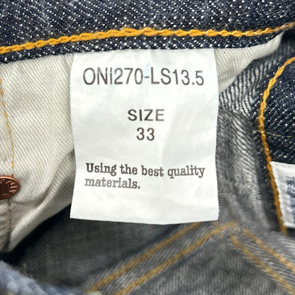 ONI DENIM 鬼デニム 26SS ONI270-LS13.5 インディゴ 13.5oz Long Slab Denim Just Right Straight ボトムス