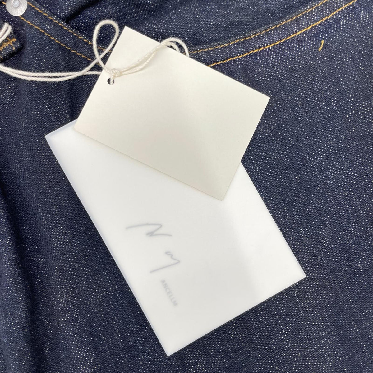 ANCELLM アンセルム 26AW ANC-#02-OW インディゴ #02 SELVEDGE TAPERED 5P DENIM PANTS OW ボトムス