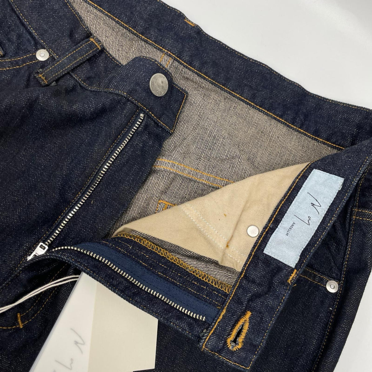 ANCELLM アンセルム 26AW ANC-#02-OW インディゴ #02 SELVEDGE TAPERED 5P DENIM PANTS OW ボトムス