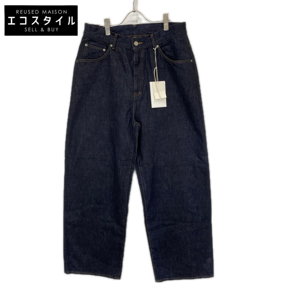 ANCELLM アンセルム 25AW ANC-PT93-B インディゴ #01 OW ワンウォッシュ セミワイドデニムパンツ ボトムス