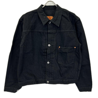 TCB JEANS&CO. ティーシービージーンズ Late S40's Jacket BKBK 14oz Indigo Tab 大戦モデル ブラック 赤タブ 先染めデニムジャケット ジャケット