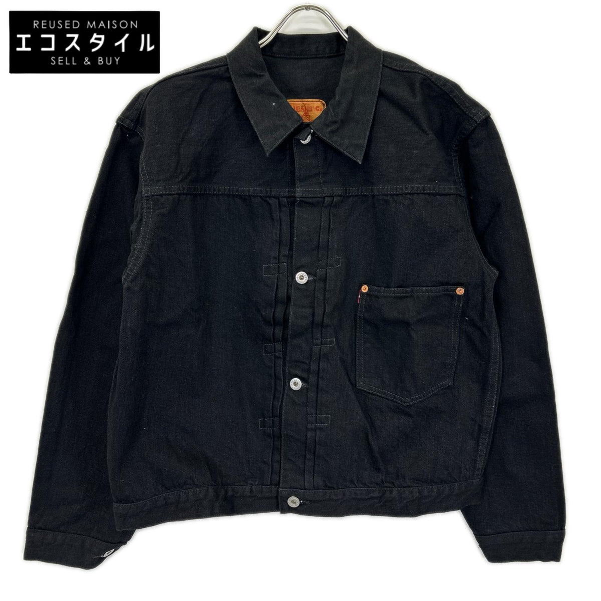 TCB JEANS&CO. ティーシービージーンズ Late S40's Jacket BKBK 14oz Indigo Tab 大戦モデル ブラック 赤タブ 先染めデニムジャケット ジャケット