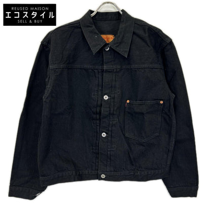 TCB JEANS&CO. ティーシービージーンズ Late S40's Jacket BKBK 14oz Indigo Tab 大戦モデル ブラック 赤タブ 先染めデニムジャケット ジャケット
