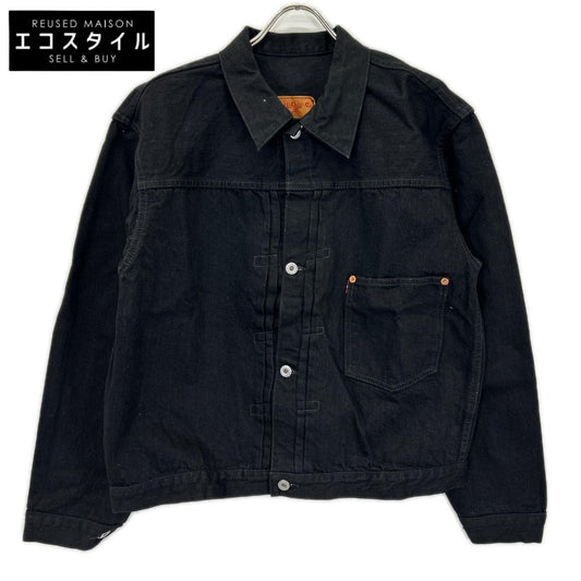 TCB JEANS&CO. ティーシービージーンズ Late S40's Jacket BKBK 14oz Indigo Tab 大戦モデル ブラック 赤タブ 先染めデニムジャケット ジャケット